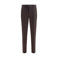 Brunello Cucinelli Brown Cotton Casual Pants