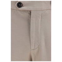 Brunello Cucinelli Beige Cotton Casual Pants