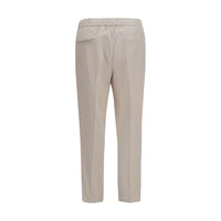 Brunello Cucinelli Beige Cotton Casual Pants