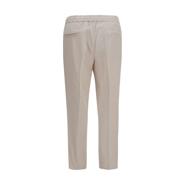 Brunello Cucinelli Beige Cotton Casual Pants