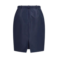 Gucci Blue Silk Skirt