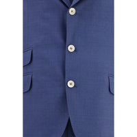 Brunello Cucinelli Blue Wool Oves Aries Two-Piece Suit
