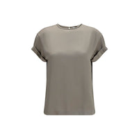 Brunello Cucinelli Beige Elastane Blouse