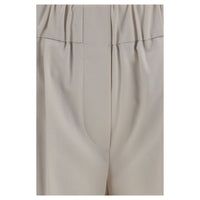 Brunello Cucinelli Beige Cotton Casual Pants