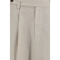 Brunello Cucinelli Beige Cotton Midi Skirt