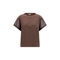 Brunello Cucinelli Brown Cotton T-Shirt