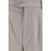 Brunello Cucinelli Beige Cotton Chino Pants