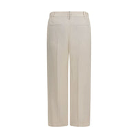 Brunello Cucinelli Beige Viscose Casual Pants