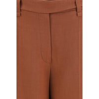 Brunello Cucinelli Brown Viscose Casual Pants