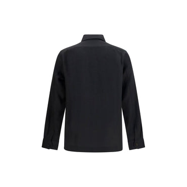 Brunello Cucinelli Black Linen Denim Jacket