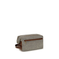 Brunello Cucinelli Gray Wool Oves Aries Wallet