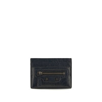 Balenciaga Black Lamb Ovis Aries Aries Wallet