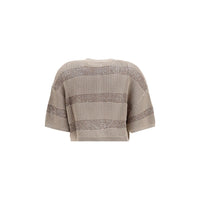Brunello Cucinelli Beige Cotton Cardigan