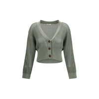 Brunello Cucinelli Bicolor Cotton Cardigan