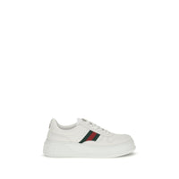 Gucci White Calf Leather Bos Taurus Chunky Sneakers