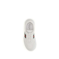 Gucci White Calf Leather Bos Taurus Chunky Sneakers