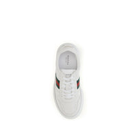 Gucci White Calf Leather Bos Taurus Chunky Sneakers