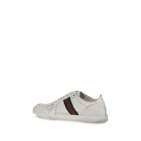 Gucci White Calf Leather Bos Taurus Athletic Sneakers