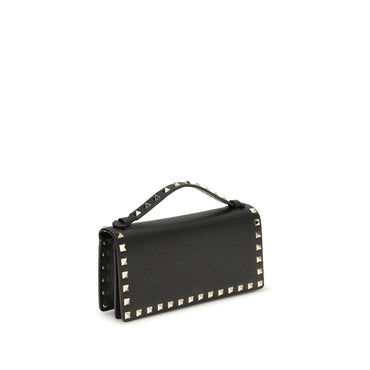 Valentino Garavani Black Calf Leather Bos Taurus Wallet