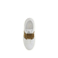 Valentino Garavani White Calf Leather Bos Taurus Sneakers