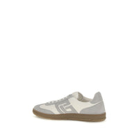 Balmain White Calf Leather Bos Taurus Athletic Sneakers