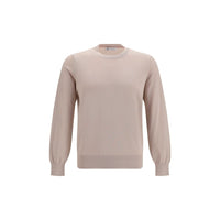 Brunello Cucinelli Beige Cotton Sweatshirt