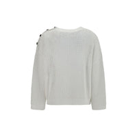 Brunello Cucinelli White Cotton Sweatshirt