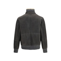 Brunello Cucinelli Gray Wool Oves Aries Full-Length Jacket