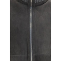 Brunello Cucinelli Gray Wool Oves Aries Full-Length Jacket