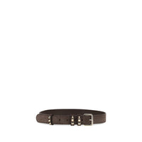 Valentino Garavani Brown Suede Leather Regular Belt