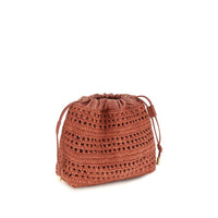 Chloé Multicolor Raffia Shoulder Bag