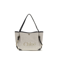 Chloé Gray Cotton Shoulder Bag