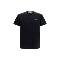 Comme Des Garçons Play Black Cotton T-Shirt
