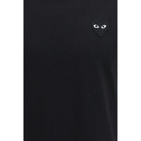 Comme Des Garçons Play Black Cotton T-Shirt