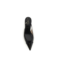Tom Ford Black Calf Leather Bos Taurus Mid Heel Pumps