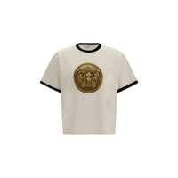 Versace Beige Cotton T-Shirt