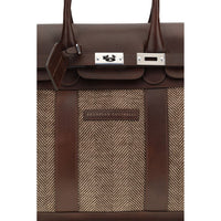 Brunello Cucinelli Brown Calf Leather Bos Taurus Luggage And Travel