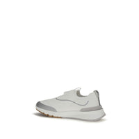 Brunello Cucinelli White Cotton Athletic Sneakers