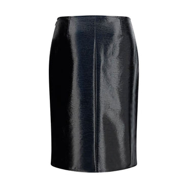 Courrèges Bordeaux Cotton Midi Skirt