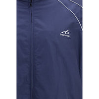 Balenciaga Blue Cotton Shell Jacket