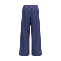Balenciaga Blue Cotton Athletic Pants