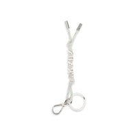 Prada White Recycled Polyamide Keychain