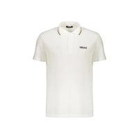 Versace White Cotton Polo Shirt