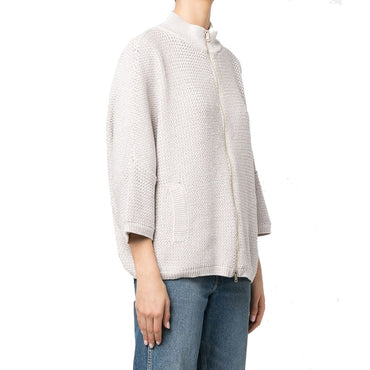 Herno Beige Cotton Cardigan