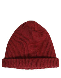 Vans Women Bordeaux Wool Knitted Winter Beanie Capello Hat