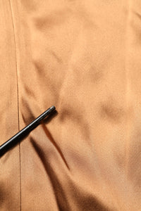 Emporio Armani Brown Satin Acetate Wrap Sheath Mini Belted Dress