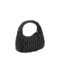 Miu Miu Black Calf Leather Bos Taurus Handbag