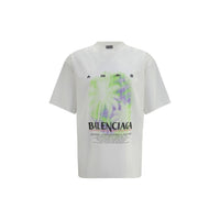 Balenciaga White Cotton T-Shirt