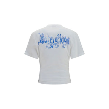 Balenciaga White Cotton T-Shirt