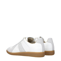 Maison Margiela White Leather Low Top Sneakers